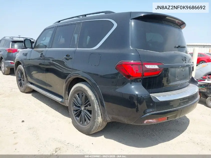2019 Infiniti Qx80 Luxe VIN: JN8AZ2NF0K9686692 Lot: 42290961