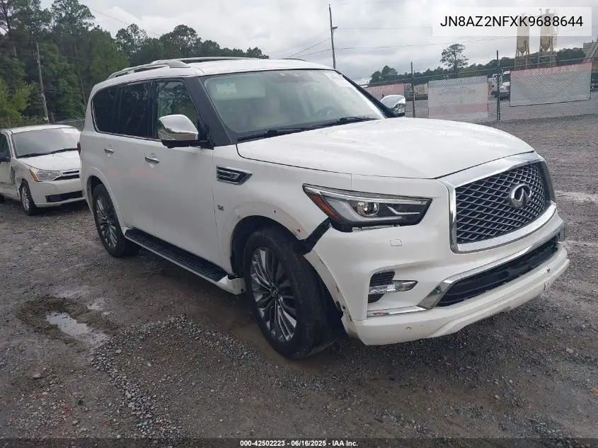2019 Infiniti Qx80 Luxe VIN: JN8AZ2NFXK9688644 Lot: 42502223