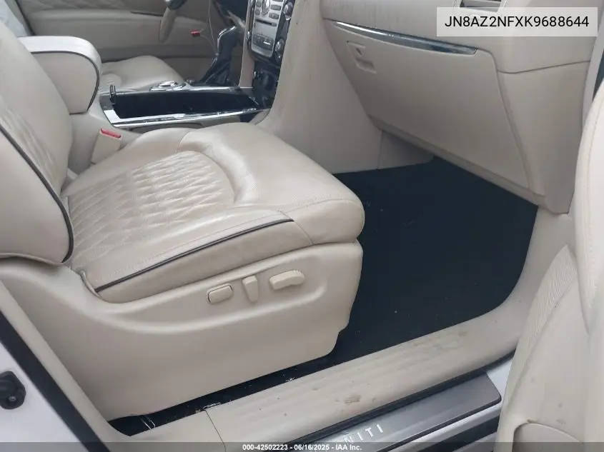 2019 Infiniti Qx80 Luxe VIN: JN8AZ2NFXK9688644 Lot: 42502223