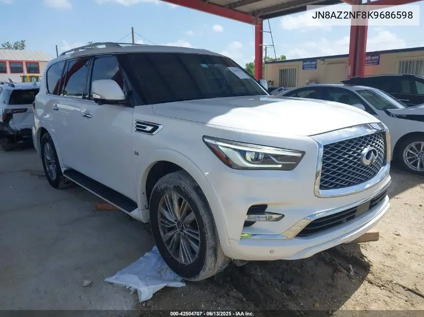 2019 Infiniti Qx80 Luxe VIN: JN8AZ2NF8K9686598 Lot: 42504707