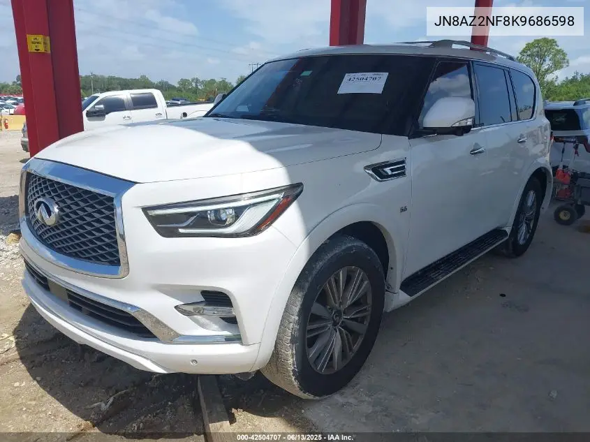 2019 Infiniti Qx80 Luxe VIN: JN8AZ2NF8K9686598 Lot: 42504707