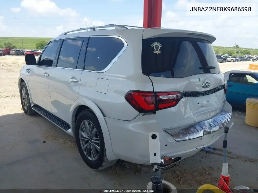 2019 Infiniti Qx80 Luxe VIN: JN8AZ2NF8K9686598 Lot: 42504707