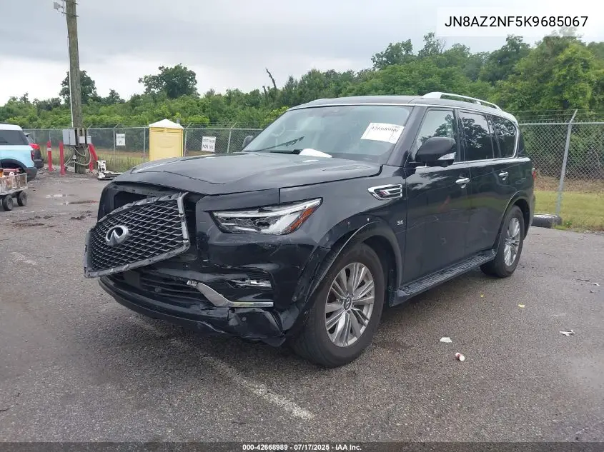 2019 Infiniti Qx80 Luxe VIN: JN8AZ2NF5K9685067 Lot: 42668989