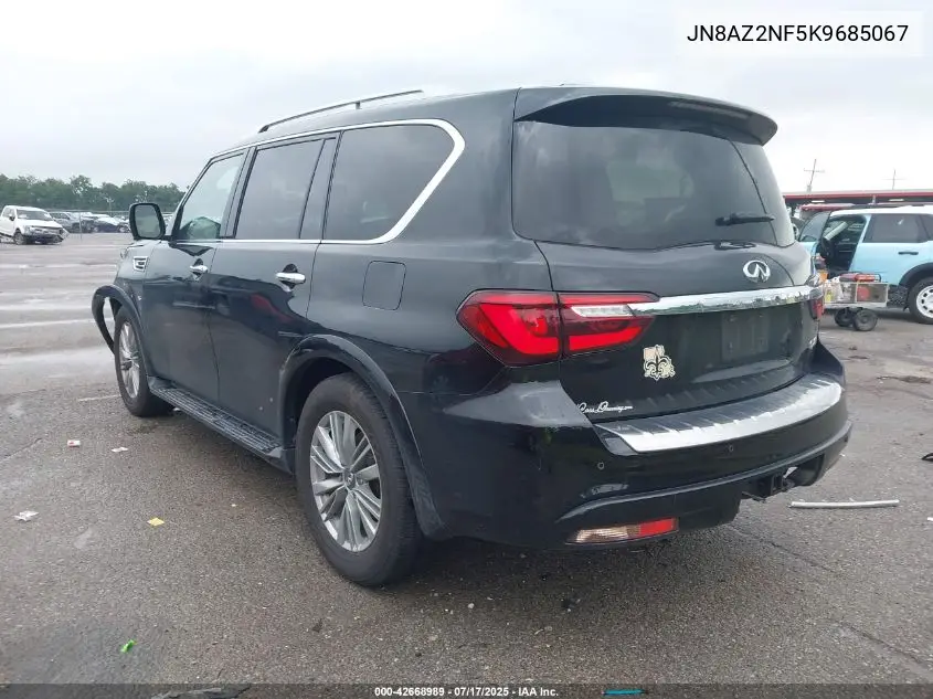 2019 Infiniti Qx80 Luxe VIN: JN8AZ2NF5K9685067 Lot: 42668989
