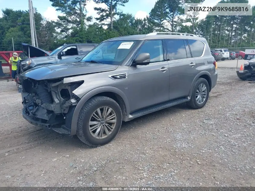 2019 Infiniti Qx80 Luxe VIN: JN8AZ2NF9K9685816 Lot: 42685973