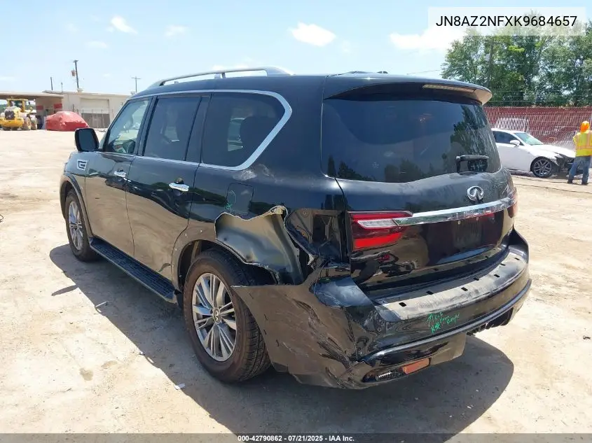 2019 Infiniti Qx80 Luxe VIN: JN8AZ2NFXK9684657 Lot: 42790862