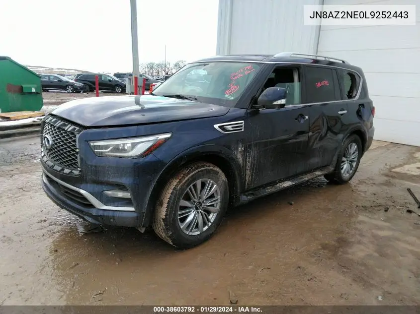 2020 Infiniti Qx80 Luxe Awd VIN: JN8AZ2NE0L9252443 Lot: 38603792