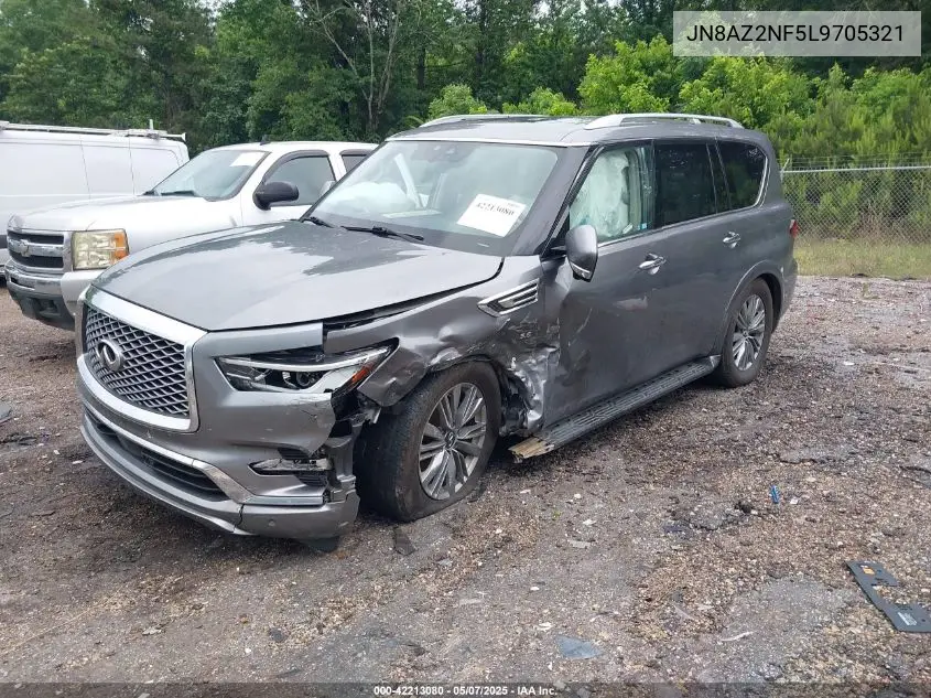 2020 Infiniti Qx80 Luxe VIN: JN8AZ2NF5L9705321 Lot: 42213080