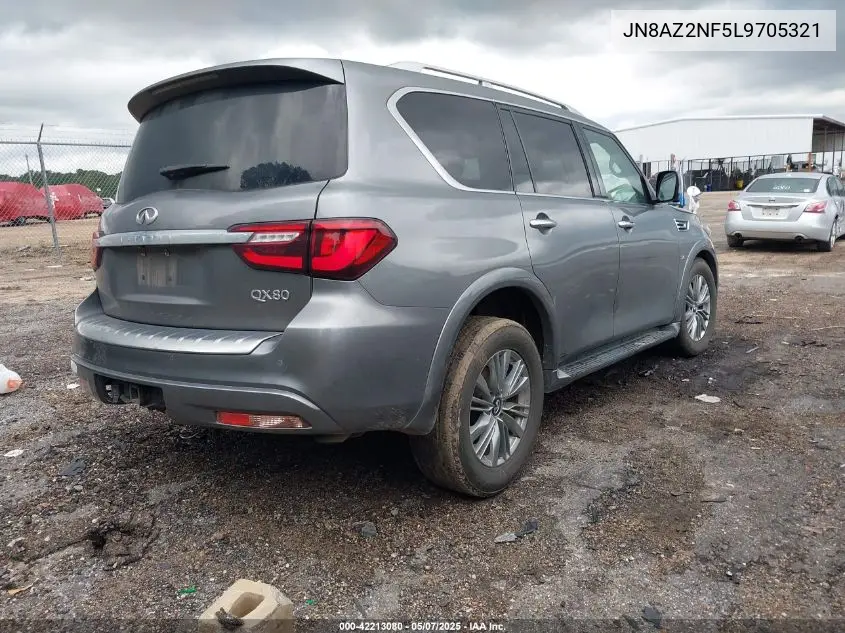 2020 Infiniti Qx80 Luxe VIN: JN8AZ2NF5L9705321 Lot: 42213080