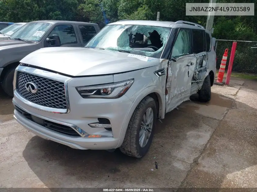 2020 Infiniti Qx80 Luxe VIN: JN8AZ2NF4L9703589 Lot: 42215494
