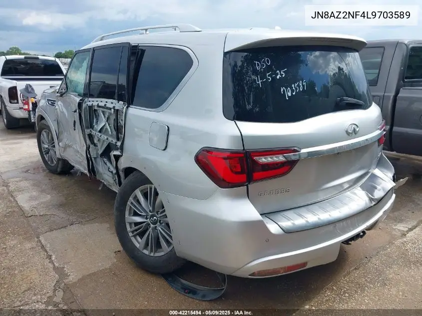 2020 Infiniti Qx80 Luxe VIN: JN8AZ2NF4L9703589 Lot: 42215494