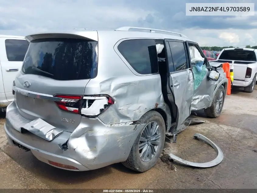 2020 Infiniti Qx80 Luxe VIN: JN8AZ2NF4L9703589 Lot: 42215494