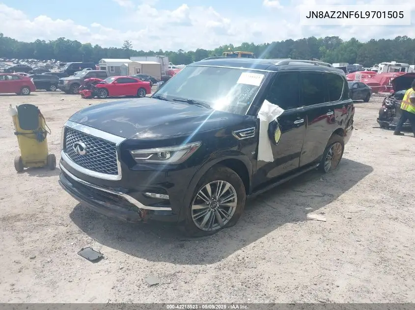 2020 Infiniti Qx80 Luxe VIN: JN8AZ2NF6L9701505 Lot: 42218523