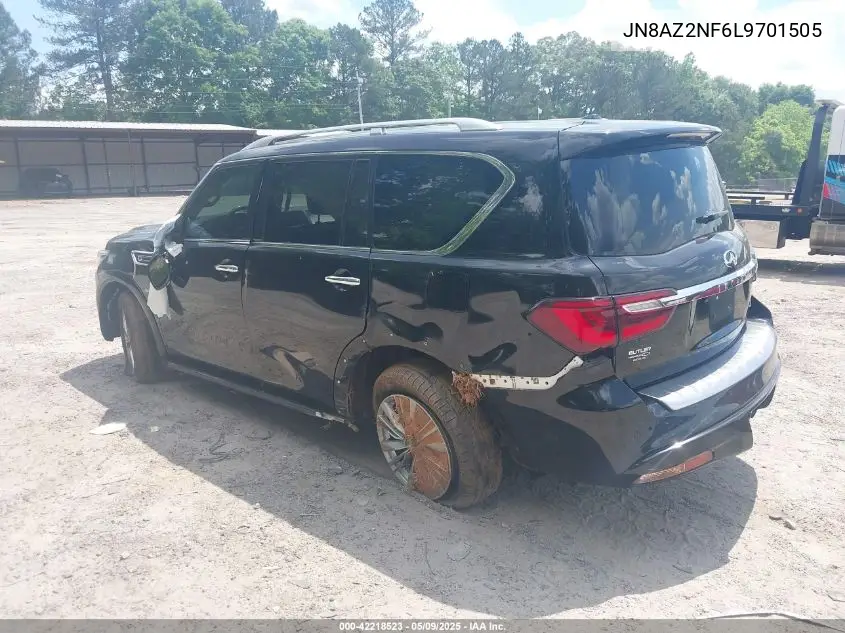 2020 Infiniti Qx80 Luxe VIN: JN8AZ2NF6L9701505 Lot: 42218523