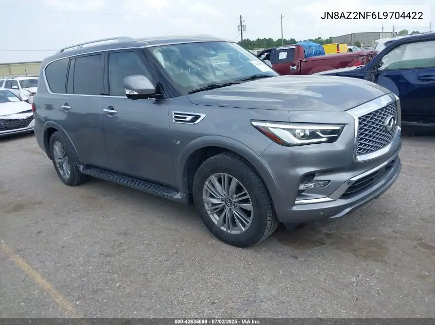 2020 Infiniti Qx80 Luxe VIN: JN8AZ2NF6L9704422 Lot: 42635089