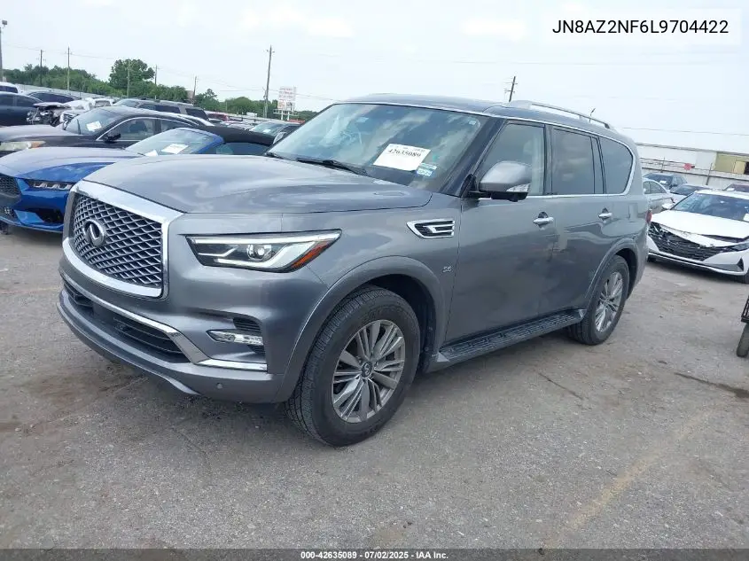 2020 Infiniti Qx80 Luxe VIN: JN8AZ2NF6L9704422 Lot: 42635089