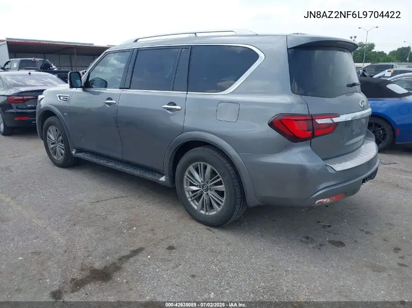 2020 Infiniti Qx80 Luxe VIN: JN8AZ2NF6L9704422 Lot: 42635089