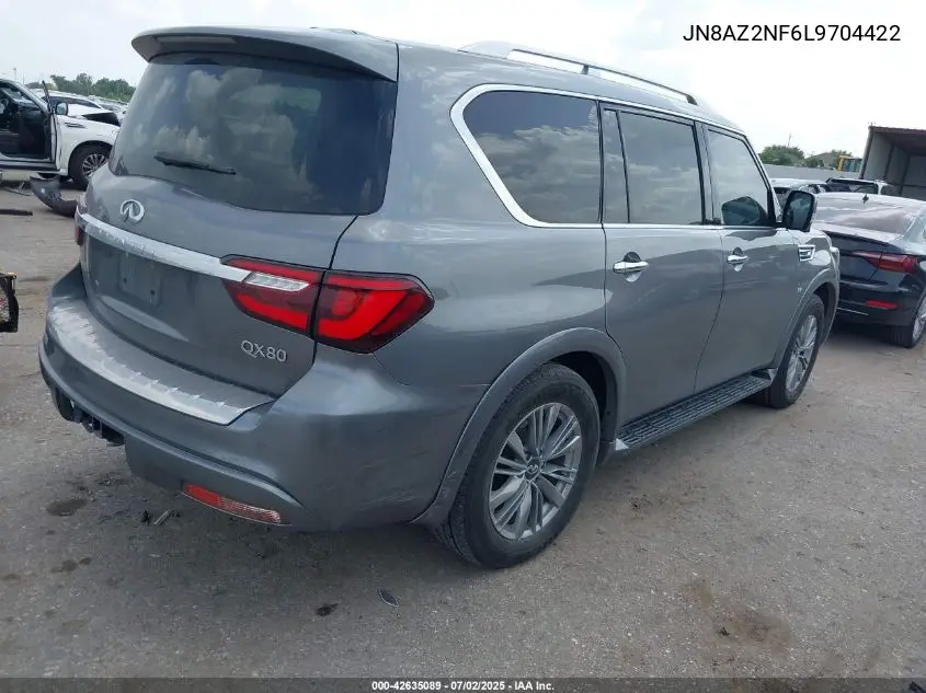 2020 Infiniti Qx80 Luxe VIN: JN8AZ2NF6L9704422 Lot: 42635089