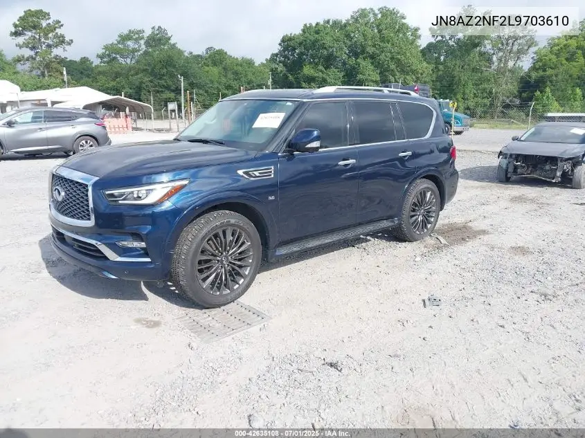 2020 Infiniti Qx80 Luxe VIN: JN8AZ2NF2L9703610 Lot: 42635108