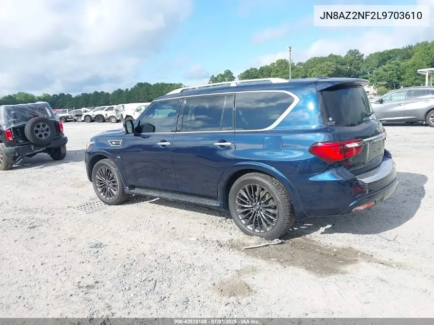 2020 Infiniti Qx80 Luxe VIN: JN8AZ2NF2L9703610 Lot: 42635108