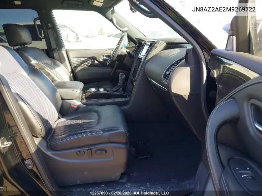 2021 Infiniti Qx80 Luxe/Premium Select VIN: JN8AZ2AE2M9269722 Lot: 12257090