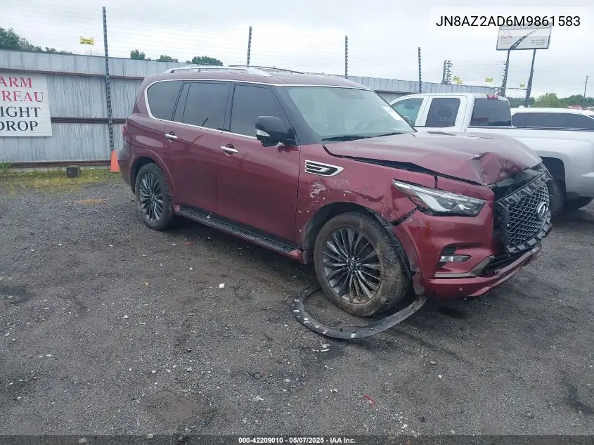 2021 Infiniti Qx80 Premium Select VIN: JN8AZ2AD6M9861583 Lot: 42209010
