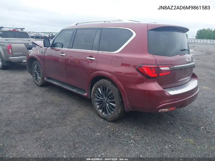 2021 Infiniti Qx80 Premium Select VIN: JN8AZ2AD6M9861583 Lot: 42209010