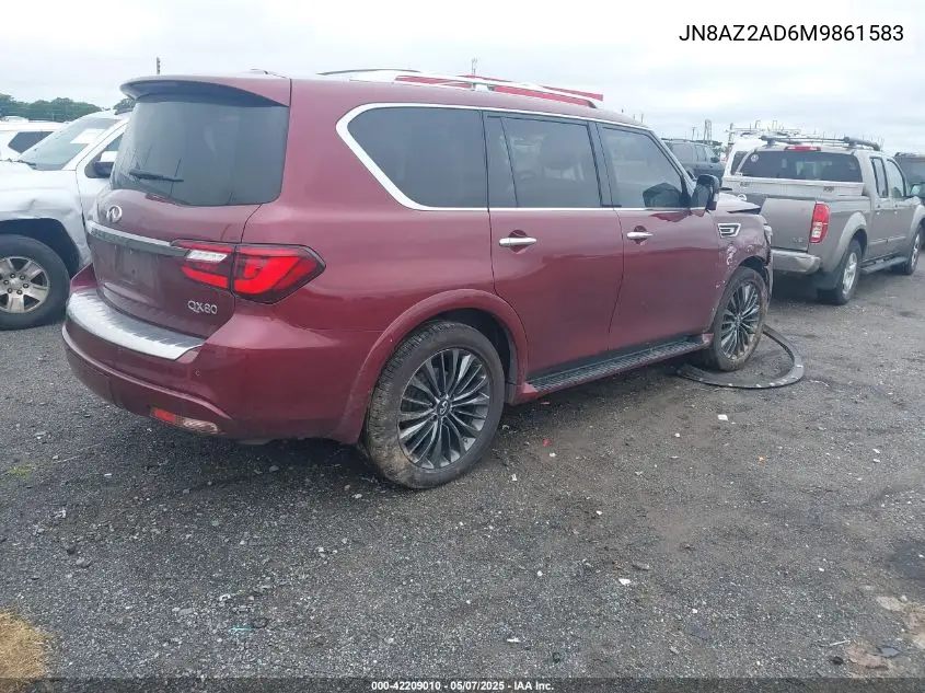 2021 Infiniti Qx80 Premium Select VIN: JN8AZ2AD6M9861583 Lot: 42209010