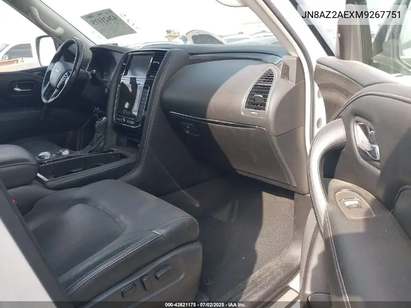 2021 Infiniti Qx80 Luxe Awd VIN: JN8AZ2AEXM9267751 Lot: 42621175