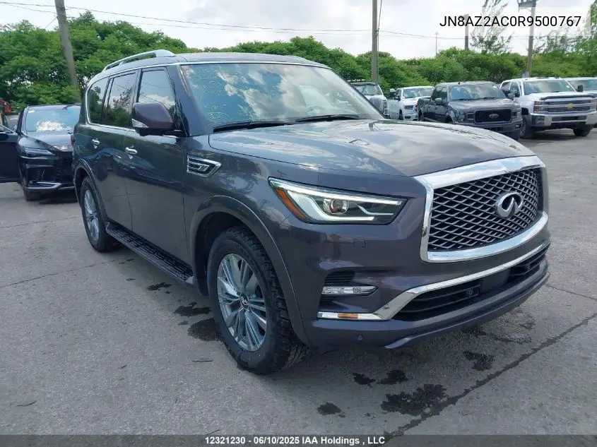 2024 Infiniti Qx80 Luxe/Premium Select VIN: JN8AZ2AC0R9500767 Lot: 12321230