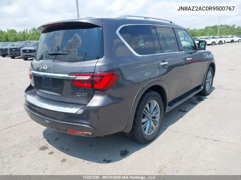 2024 Infiniti Qx80 Luxe/Premium Select VIN: JN8AZ2AC0R9500767 Lot: 12321230
