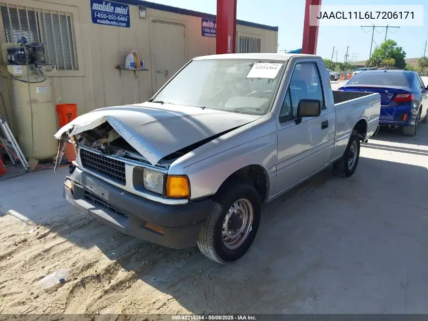 1990 Isuzu Conventional Short Bed VIN: JAACL11L6L7206171 Lot: 42214364