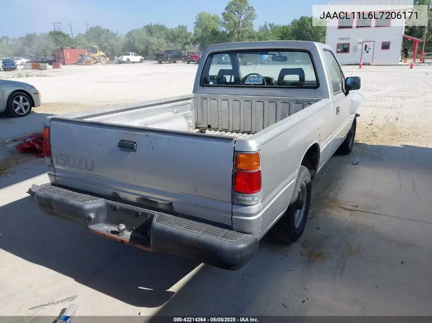 1990 Isuzu Conventional Short Bed VIN: JAACL11L6L7206171 Lot: 42214364