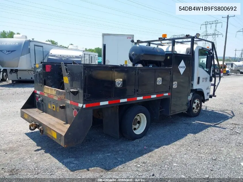 2015 Isuzu Npr Reg VIN: 54DB4W1B9FS800692 Lot: 42634454