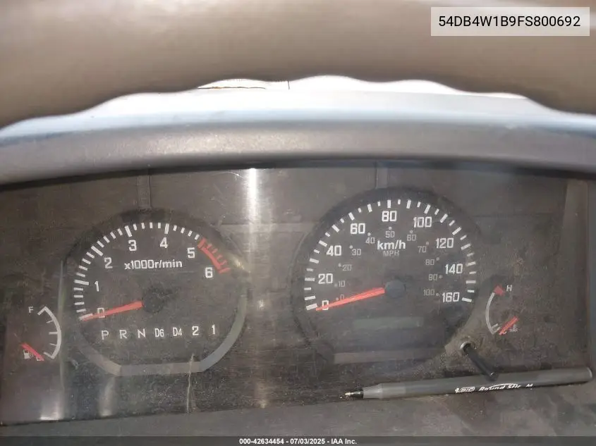2015 Isuzu Npr Reg VIN: 54DB4W1B9FS800692 Lot: 42634454