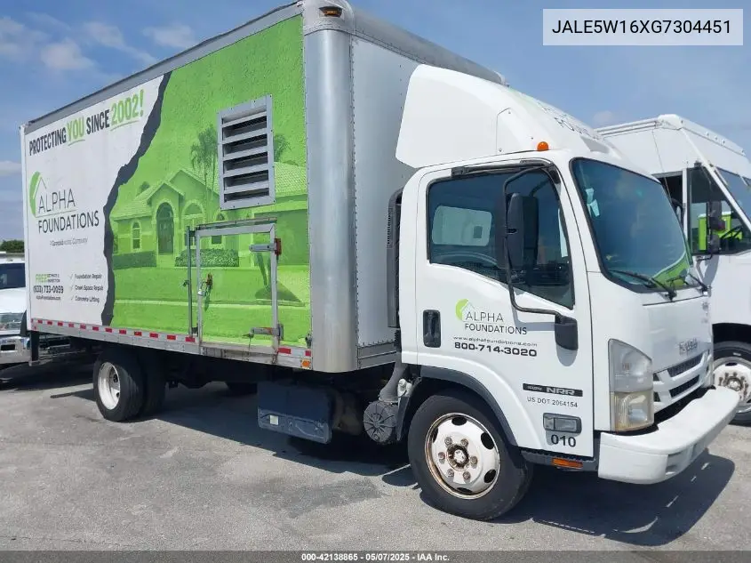 2016 Isuzu Dsl Reg At VIN: JALE5W16XG7304451 Lot: 42138865