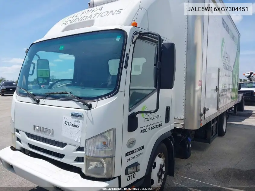 2016 Isuzu Dsl Reg At VIN: JALE5W16XG7304451 Lot: 42138865