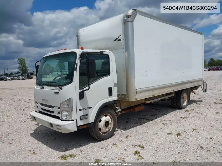 2016 Isuzu Npr Hd Gas Reg VIN: 54DC4W1B4GS803294 Lot: 42151999