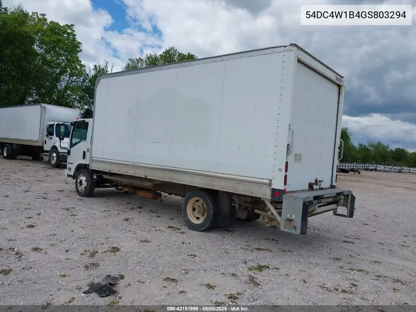 2016 Isuzu Npr Hd Gas Reg VIN: 54DC4W1B4GS803294 Lot: 42151999