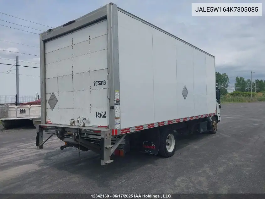 2019 Isuzu Nrr VIN: JALE5W164K7305085 Lot: 12342130