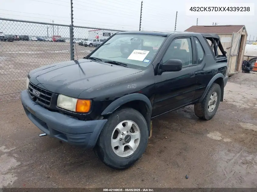 1999 Isuzu Amigo S 2.2L Hard Top/S 2.2L Soft Top VIN: 4S2CK57DXX4339238 Lot: 42188035