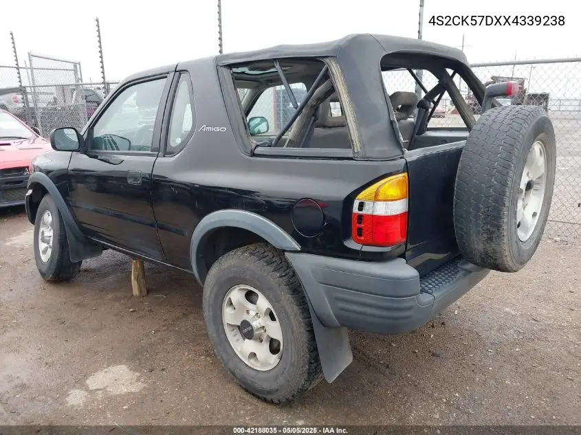 1999 Isuzu Amigo S 2.2L Hard Top/S 2.2L Soft Top VIN: 4S2CK57DXX4339238 Lot: 42188035