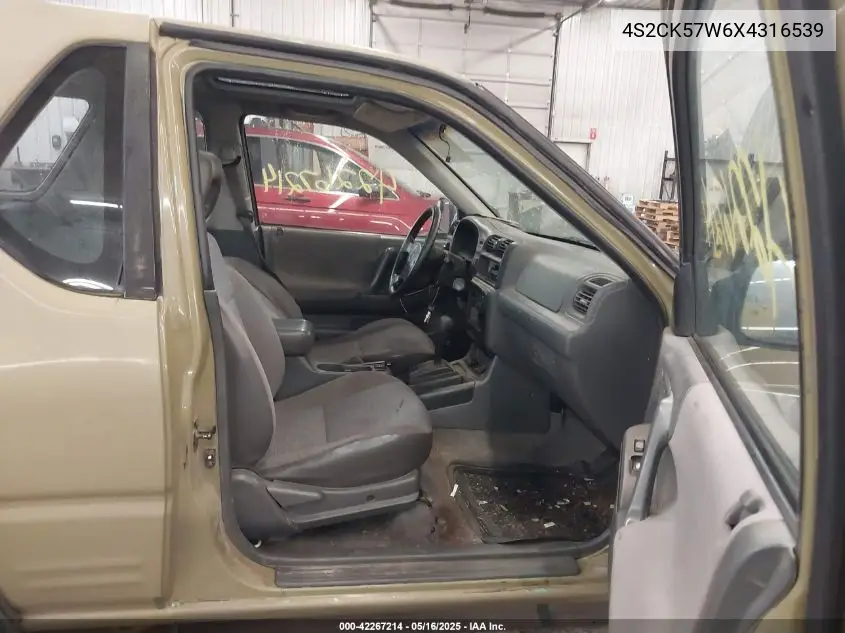 1999 Isuzu Amigo S 3.2L V6 Hard Top/S 3.2L V6 Soft Top VIN: 4S2CK57W6X4316539 Lot: 42267214