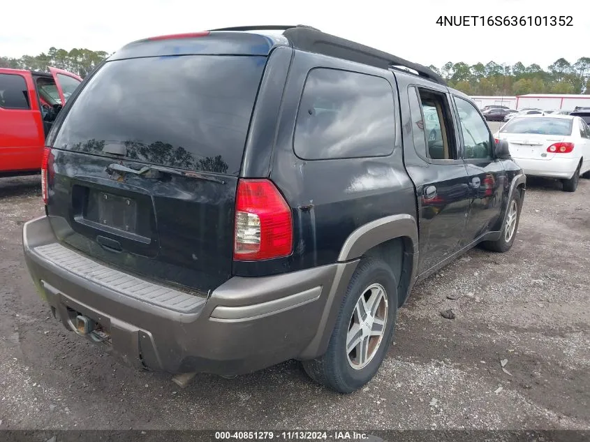 2003 Isuzu Ascender S VIN: 4NUET16S636101352 Lot: 40851279