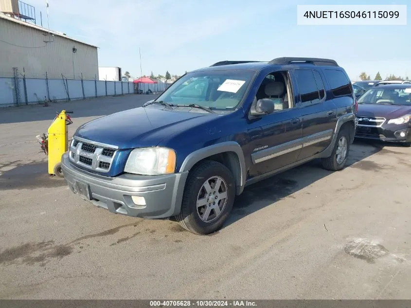 2004 Isuzu Ascender S/Ls/Limited VIN: 4NUET16S046115099 Lot: 40705628