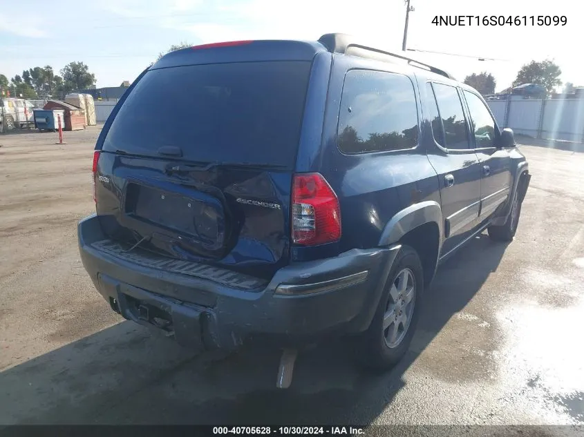 2004 Isuzu Ascender S/Ls/Limited VIN: 4NUET16S046115099 Lot: 40705628