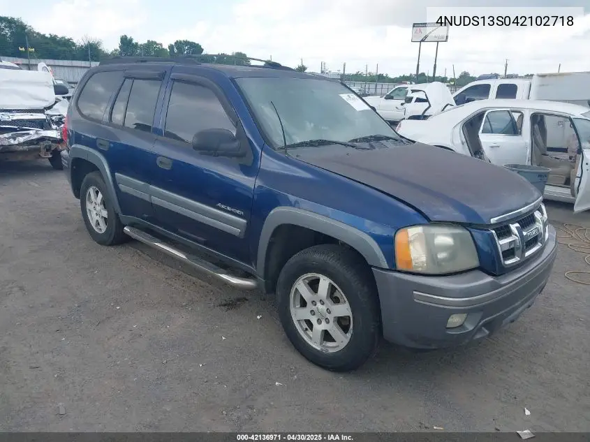 2004 Isuzu Ascender S VIN: 4NUDS13S042102718 Lot: 42136971