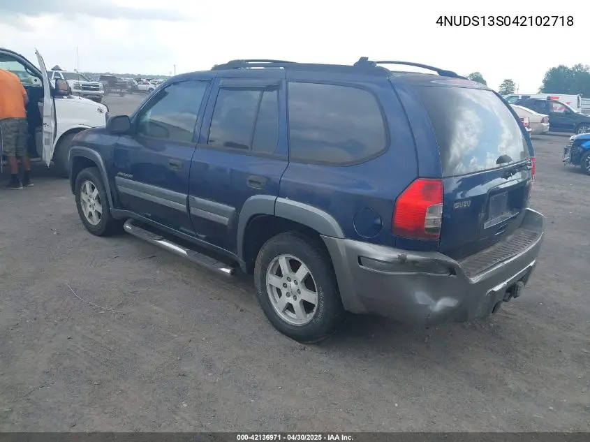 2004 Isuzu Ascender S VIN: 4NUDS13S042102718 Lot: 42136971