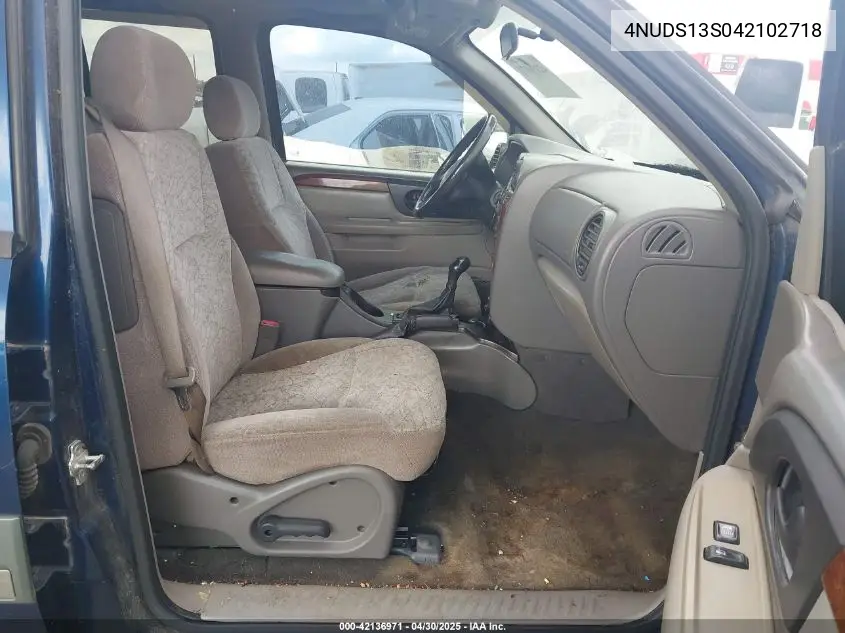 2004 Isuzu Ascender S VIN: 4NUDS13S042102718 Lot: 42136971
