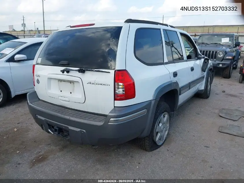 2005 Isuzu Ascender S VIN: 4NUDS13S152703332 Lot: 42442424